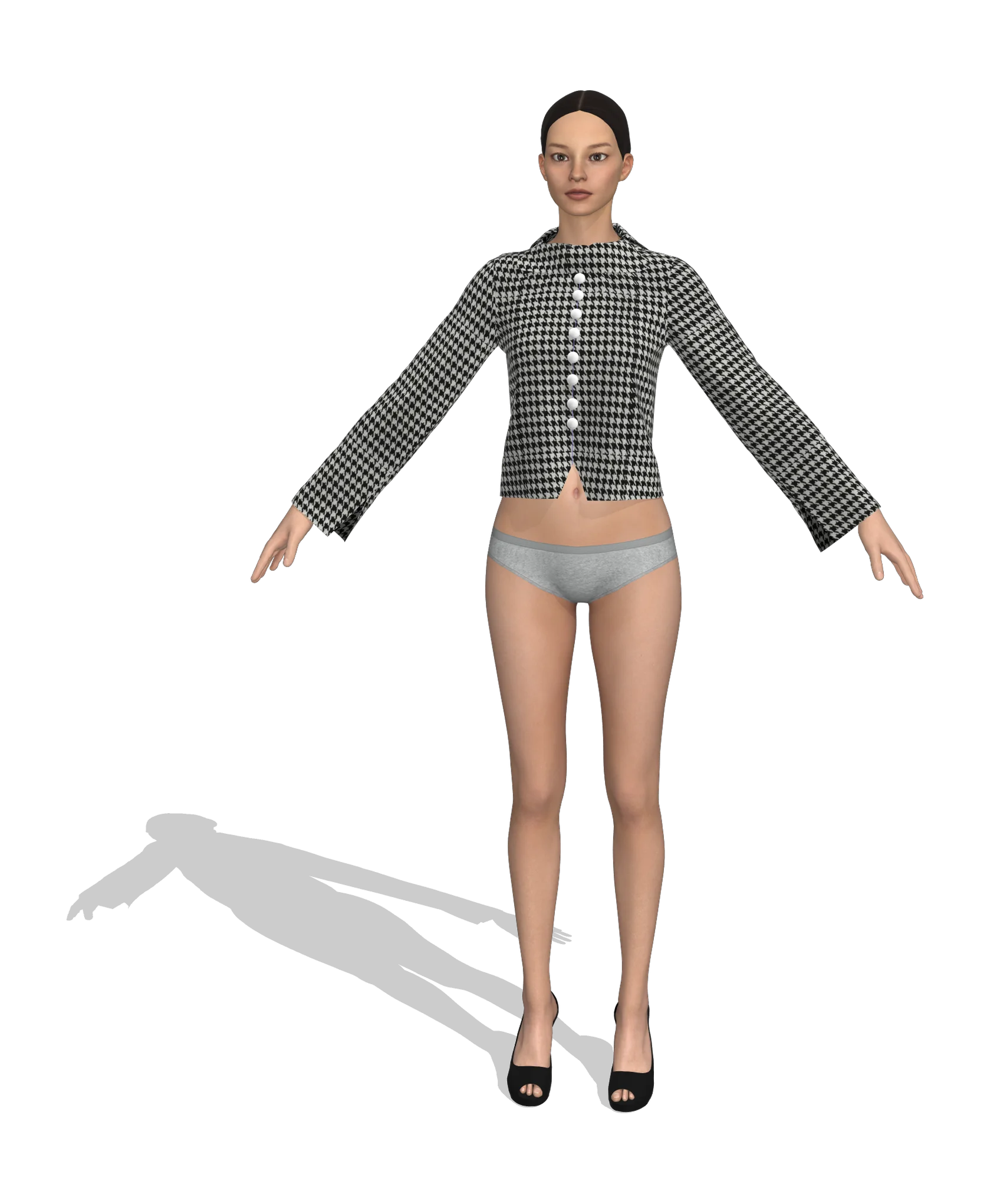 KDscion w212 full sleeve-short coat